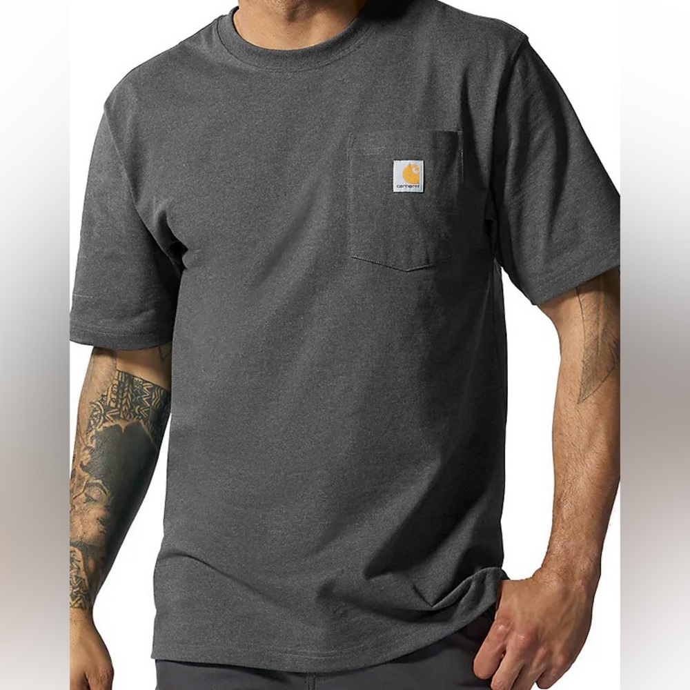Carhartt Men's heathered Charcoal Short Sleeve Tee